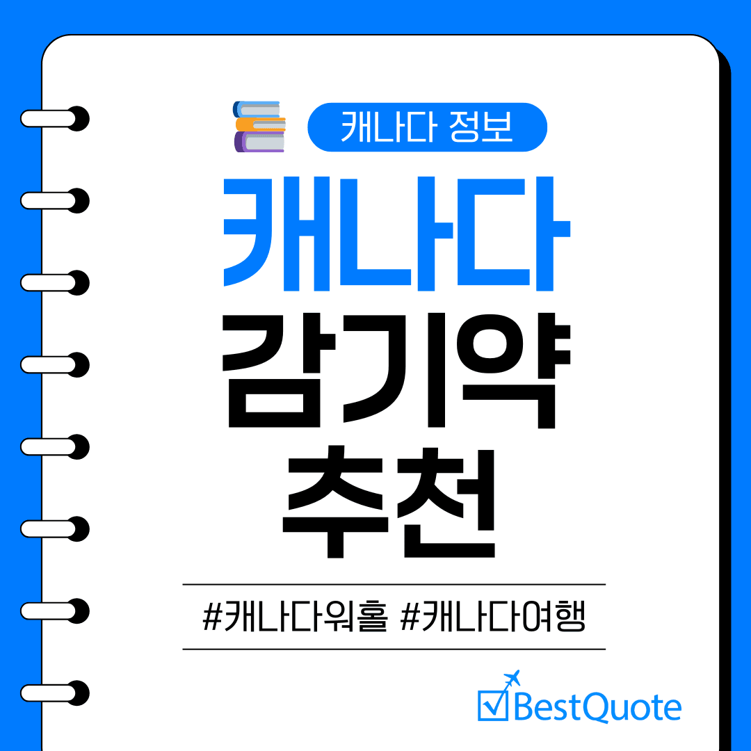 캐나다 감기약 알아보기