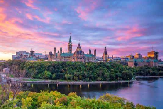 A view of Ottawa's Parliament Hill